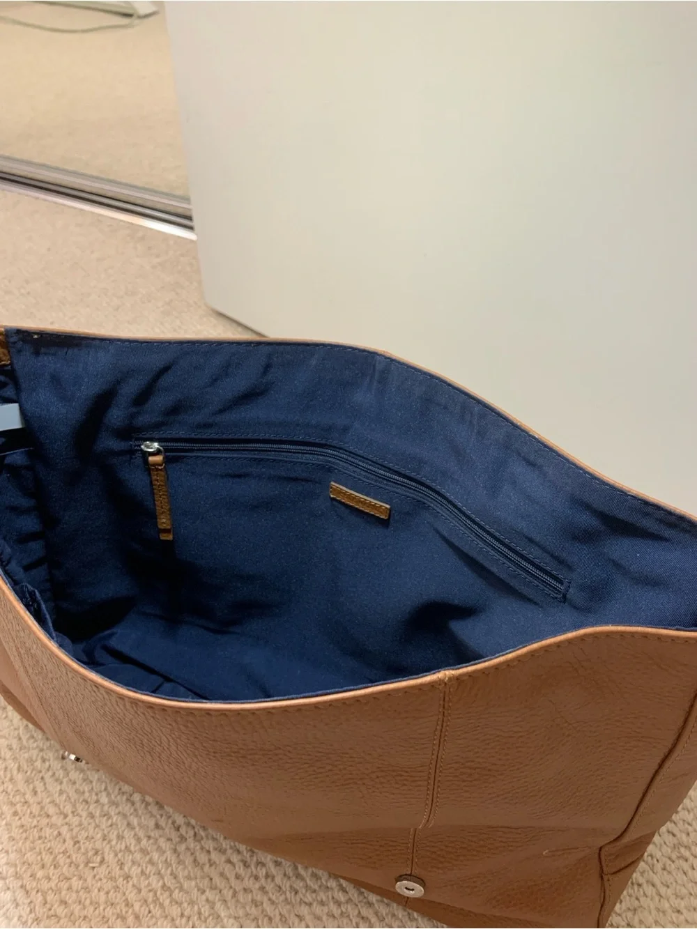 [NEW] Cole Haan Leather Messenger Bag in Brown